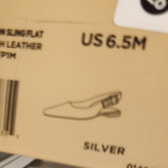 Michael Kors "Darrington" Sling flats. NIB. Silver. Size: Various - Picture 9 of 12